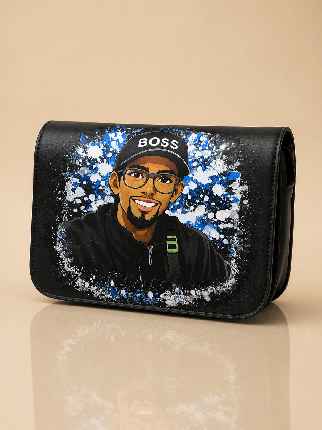 Rabat interchangeable personnalisé pour sacoche IMAN PARIS