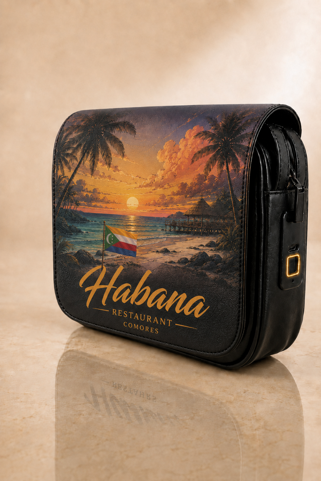 Rabat interchangeable personnalisé pour sacoche IMAN PARIS