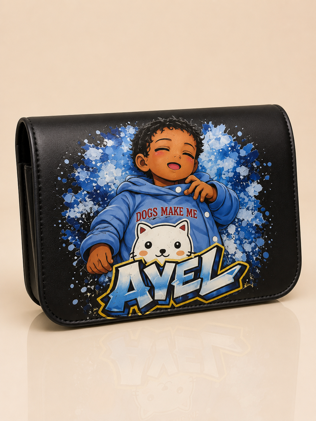 Rabat interchangeable personnalisé pour sacoche IMAN PARIS