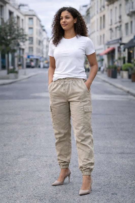 Pantalon cargo femme